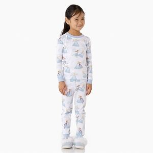 Pottery Barn Kids | White and Blue Disney Frozen Pajamas | Size 4